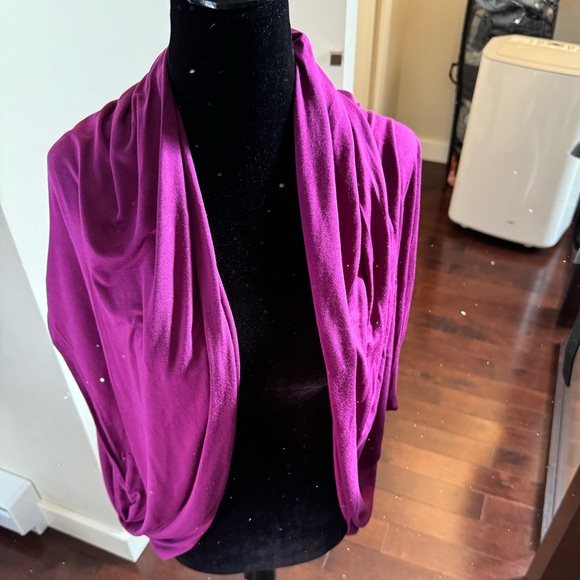 Pennington’s 1x purple bolero shrug. Perfect for fall. - Picture 2 of 9